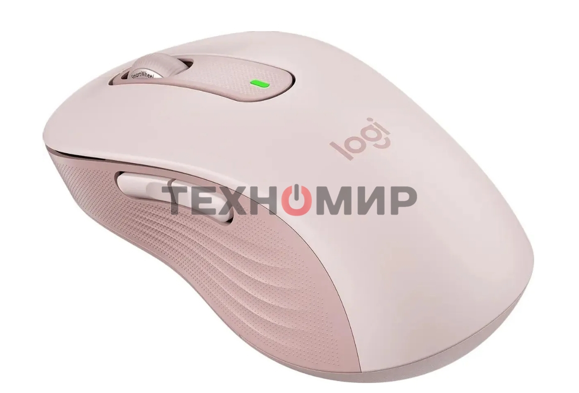 Мышь беспроводная Logitech Signature M650 розовый, 4000 dpi, радиоканал, Bluetooth, USB, кнопки - 5
