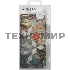 Чехол (клип-кейс) Gresso Meridian, для iPhone 13, золотистый/синий gr17aaae8888