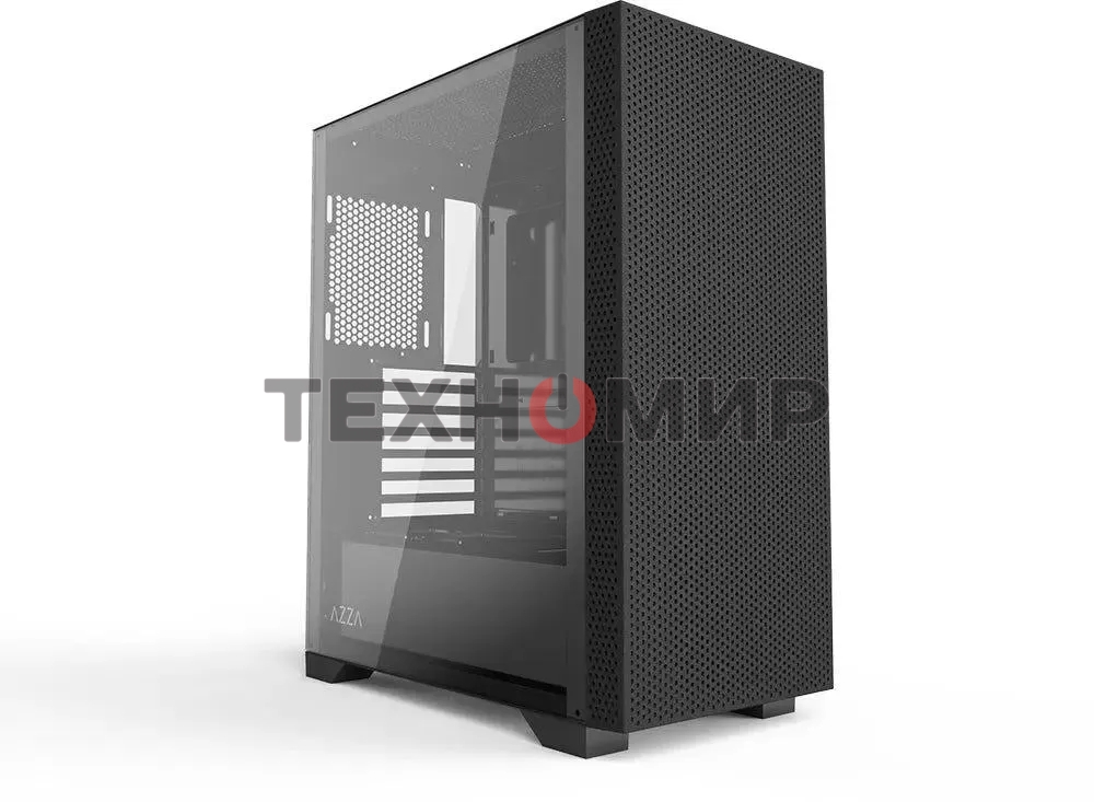 Компьютерный корпус Azza Celesta F черный без БП ATX 5x120мм 5x140мм 2xUSB 2.0 1xUSB 3.0 audio bott PSU