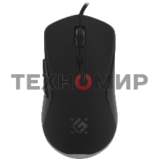 Мышь проводная Defender Arga GM-049 черный, 3600 dpi, USB, кнопки - 6