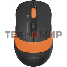 Мышь беспроводная A4Tech Fstyler FG10S черный/оранжевый, 2000 dpi, радиоканал, USB, кнопки - 4