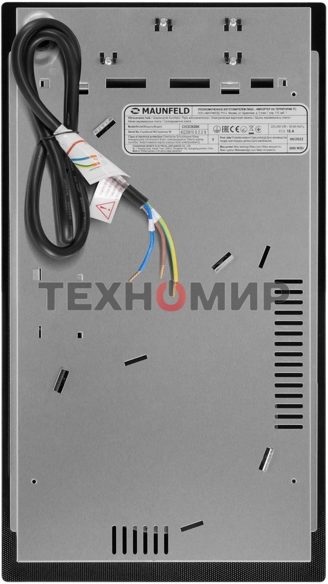 Электрическая варочная панель Maunfeld CVCE292BK