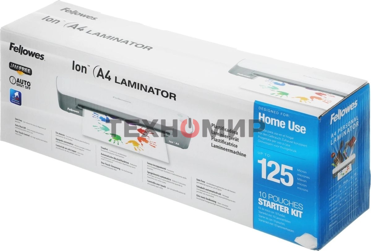 Ламинатор Fellowes Ion A4 белый (FS-45600) A4 (70-125мкм) 30 см/мин (2 вал.) лам.фото