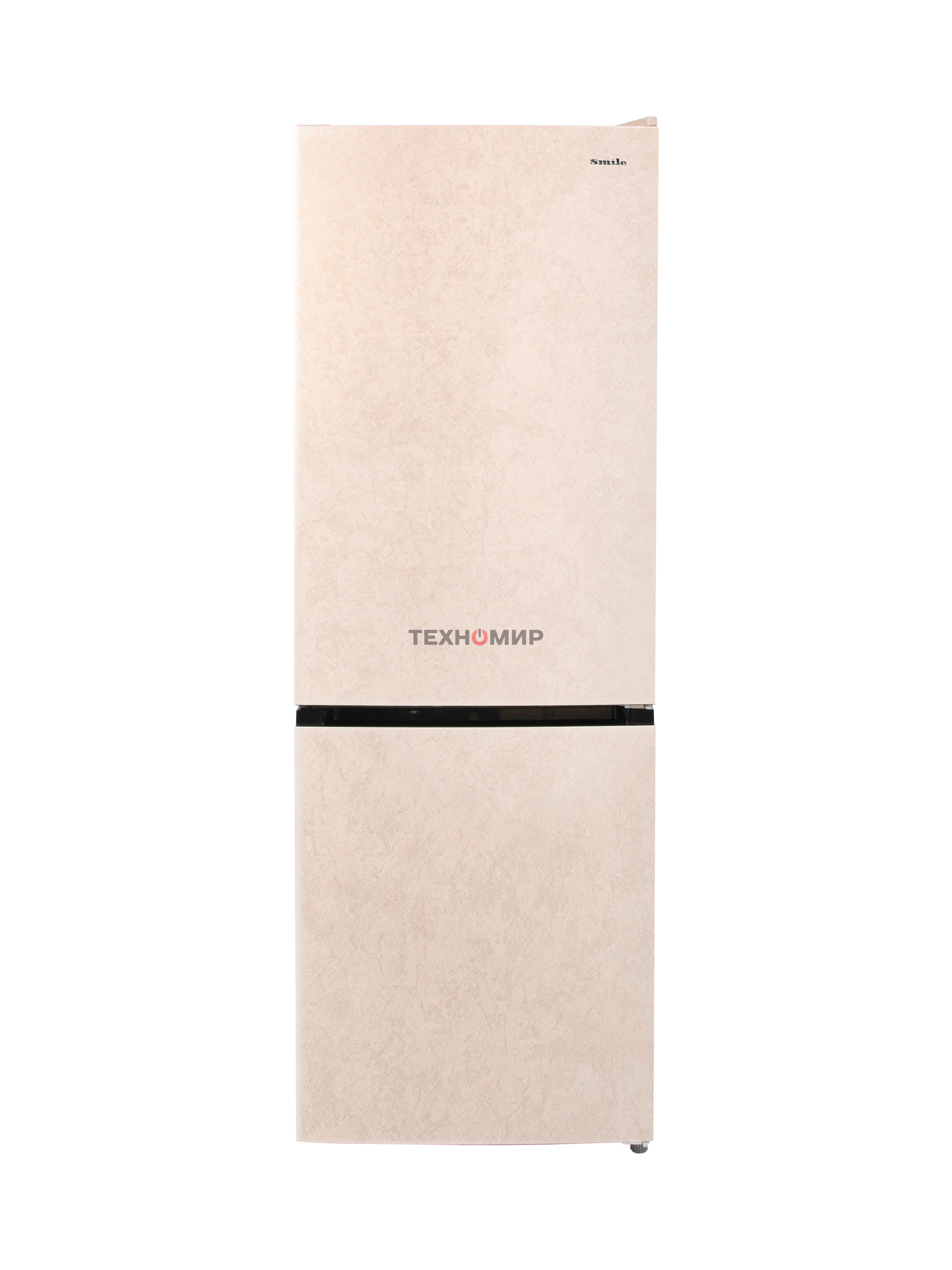 Холодильник Smile SRF348BGT бежевый мрамор двухкамерный 215/95 л морозилка снизу, No Frost