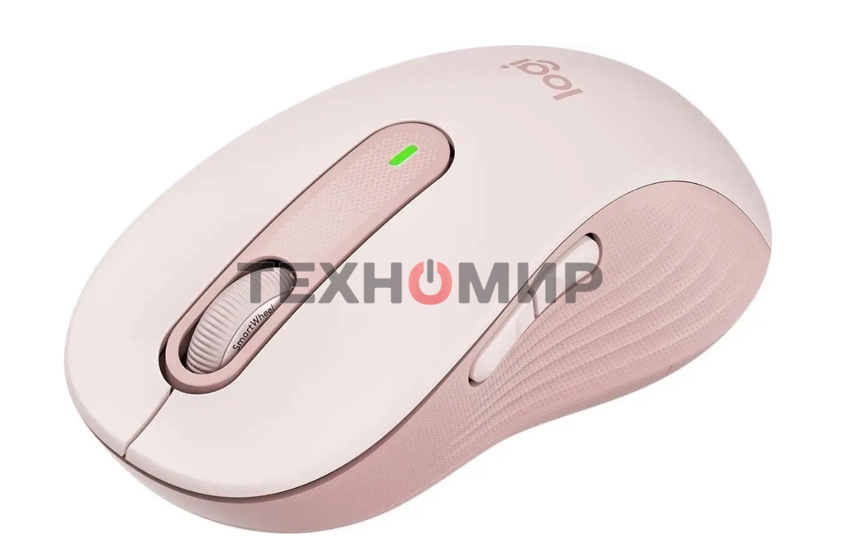 Мышь беспроводная Logitech Signature M650 розовый, 4000 dpi, радиоканал, Bluetooth, USB, кнопки - 5