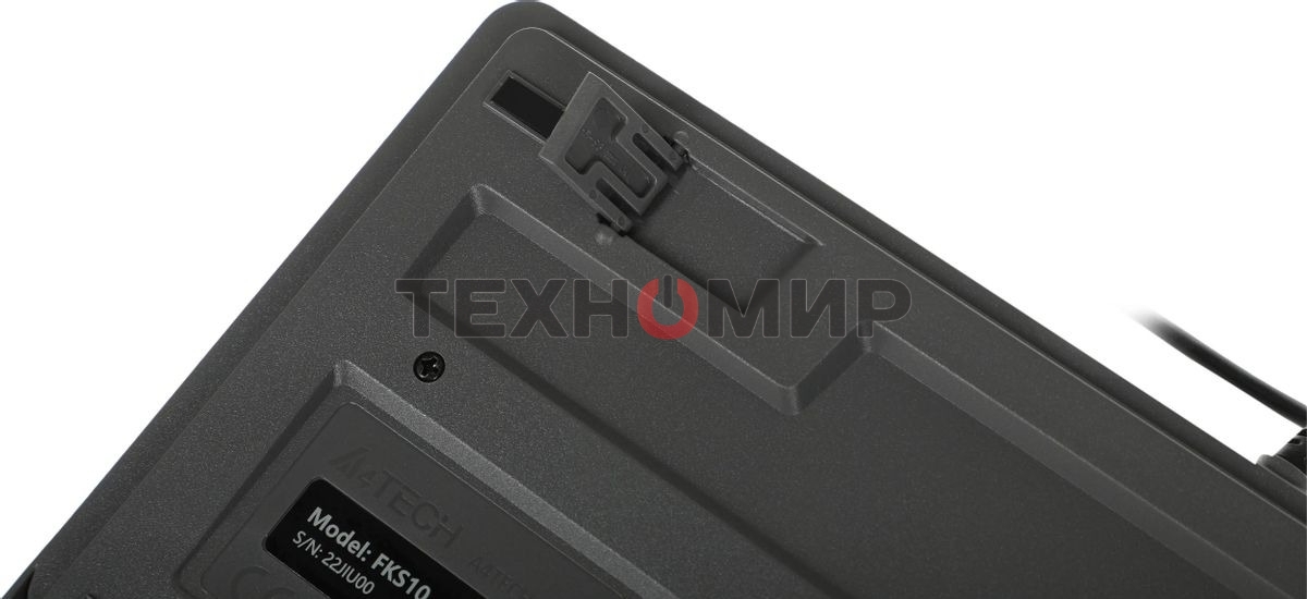 Клавиатура проводная A4Tech Fstyler FKS10, USB, черный/серый