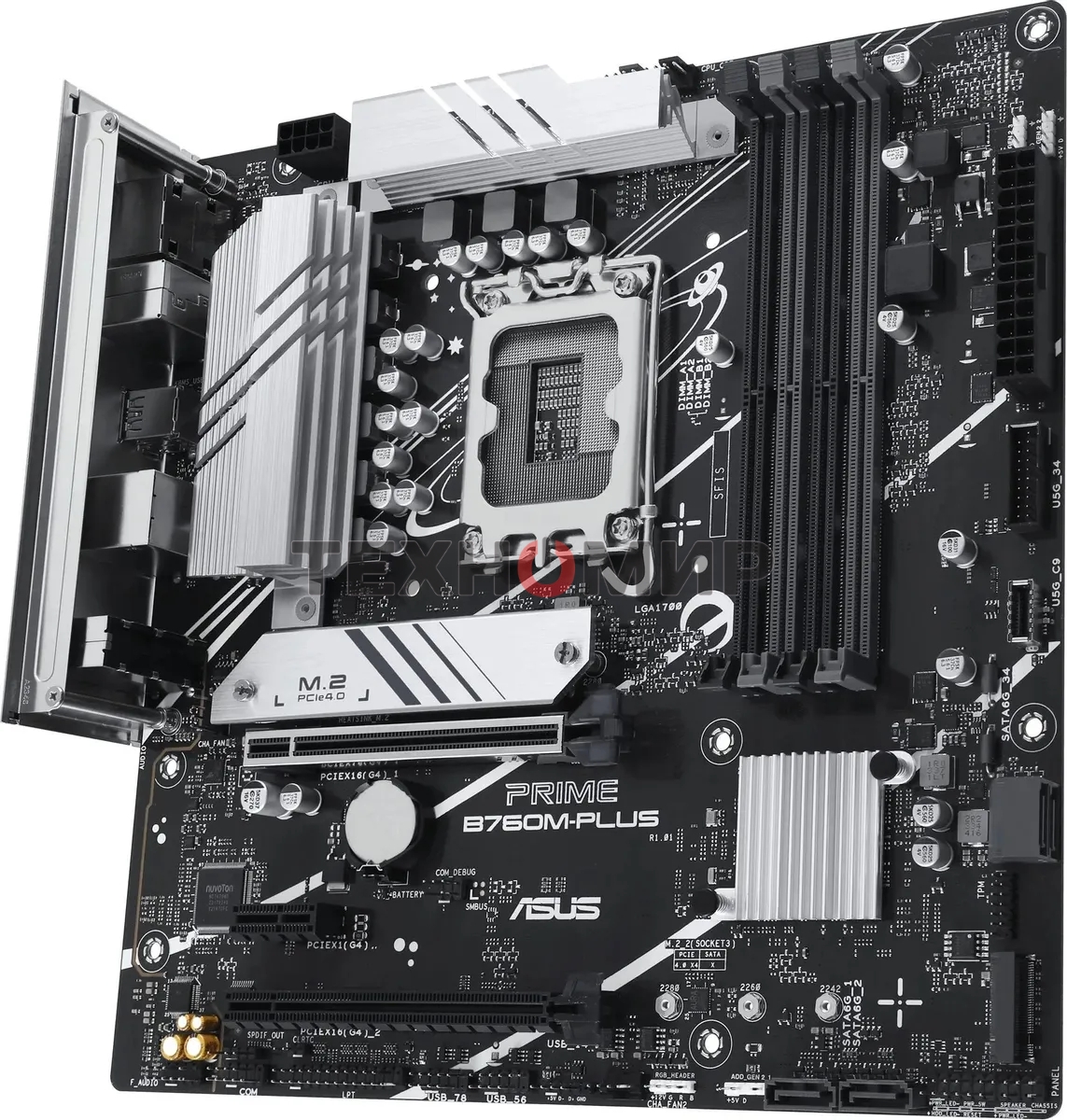 Материнская плата ASUS PRIME B760M-PLUS, LGA 1700, Intel B760, 4xDDR5, 4xSATA, 2xM.2, 1xPCIe 4.0 x4, 1xPCIe x1, 1xDP, 1xHDMI, 1x 2.5Gb LAN, 2xUSB-A 3.2 Gen 2, 4xUSB-A 2.0, 3x3.5 мм, 7.1, mATX