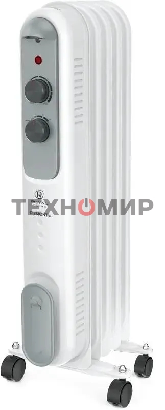 Обогреватель масляный Royal Clima ROR-P5-1000M (5 секций) белый, 1000 Вт, 10 м2, термостат