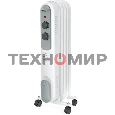 Обогреватель масляный Royal Clima ROR-P5-1000M (5 секций) белый, 1000 Вт, 10 м2, термостат