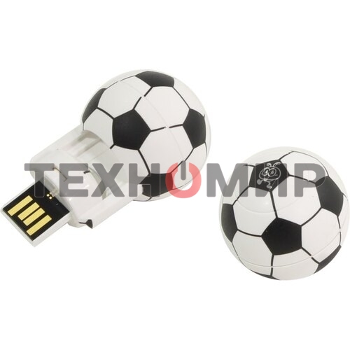 Флешка USB Smartbuy Wild series Футбольный Мяч (SB16GbFB), 16Gb, USB 2.0, R/W 15/5, белый/черный