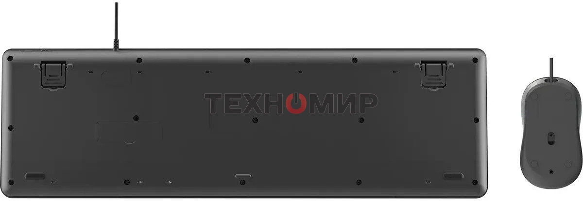 Комплект клавиатура+мышь Оклик S605 проводной USB 1800 DPI черный