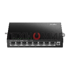 Коммутатор 8-Port 10/100 Mbps Desktop Switch, 8 10/100M RJ45 Ports, Loop Detection, Metal Case, Power Saving, Plug & Play