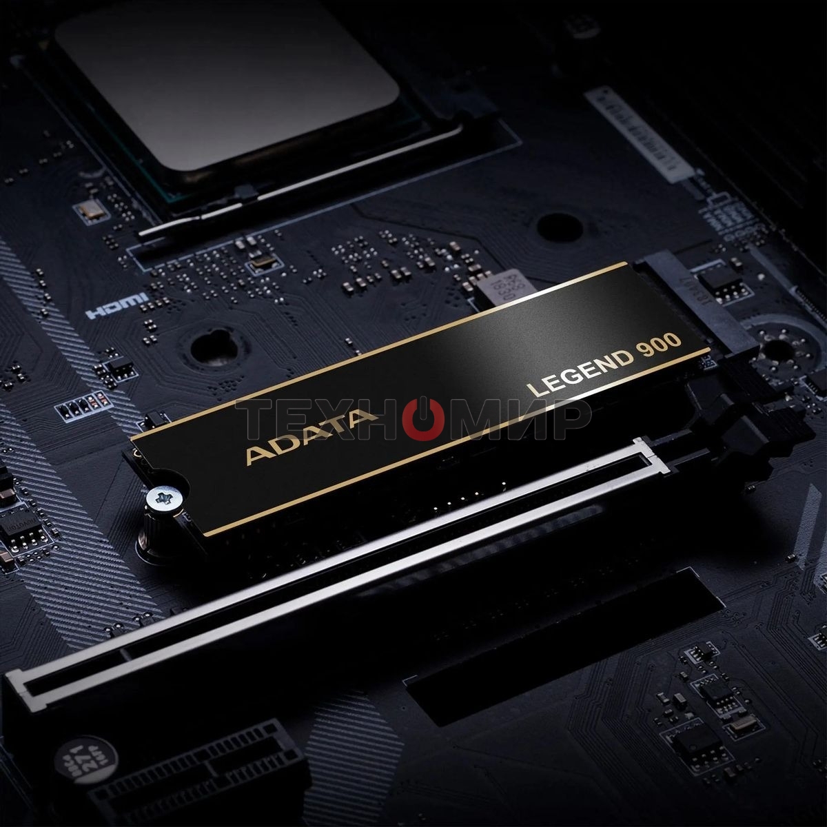 Накопитель SSD ADATA LEGEND 900, 2000Gb, PCIe 4.0 x4, 2280, NVMe, R/W 7000/5400, с радиатором
