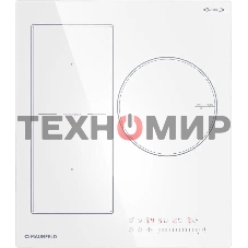 Индукционная варочная панель Maunfeld CVI453SBWH Inverter, конфорок: 3 шт., стеклокерамика, независимая, белый
