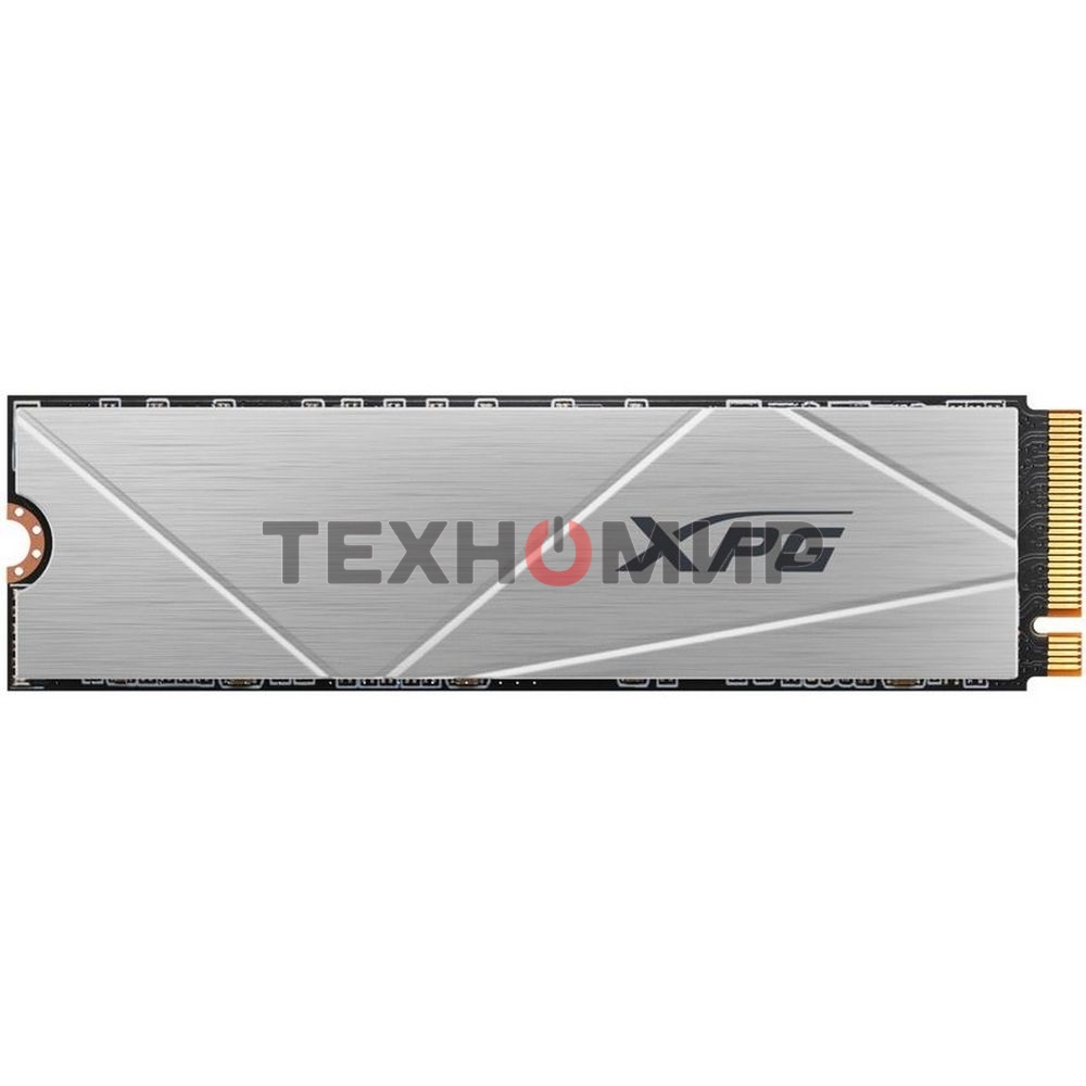 Накопитель SSD ADATA XPG GAMMIX S60, 2Tb, PCIe 4.0 x4, M.2 2280, NVMe, R/W 5000/4200, с радиатором