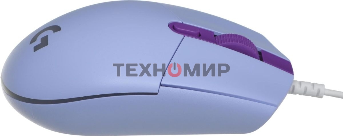 Мышь проводная Logitech G102 LIGHTSYNC фиолетовый, 8000 dpi, USB, кнопки - 6