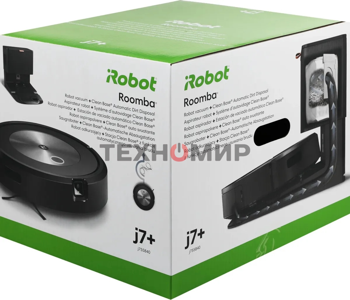 Робот-пылесос Irobot Roomba J7+ 60Вт черный (в компл.:2мешка)