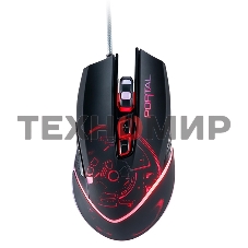 Мышь проводная Qumo Portal M39 черный, 3200 dpi, USB, кнопки - 6