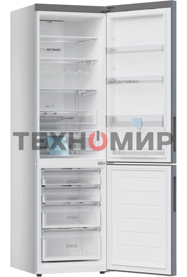 Холодильник Haier C2F637CXRGU1 нержавеющая сталь, двухкамерный, 278/108л, морозилка снизу, No Frost