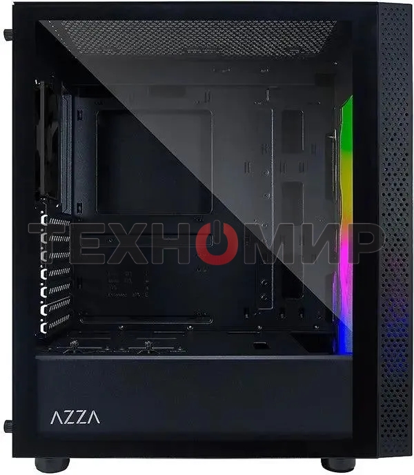 Компьютерный корпус Azza Celesta F черный без БП ATX 5x120мм 5x140мм 2xUSB 2.0 1xUSB 3.0 audio bott PSU