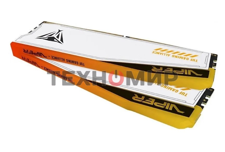Оперативная память Patriot Viper Elite 5 TUF Gaming, DDR5, 32Gb (2x16 GB), 6000 MHz, CL36, DIMM, радиатор, RGB, белый