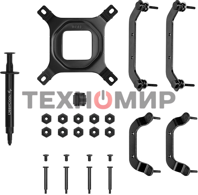 Кулер для процессора DEEPCOOL AN400 черный 92мм алюминий+медь 2900rpm 31db 4-pin 150W 52,5мм