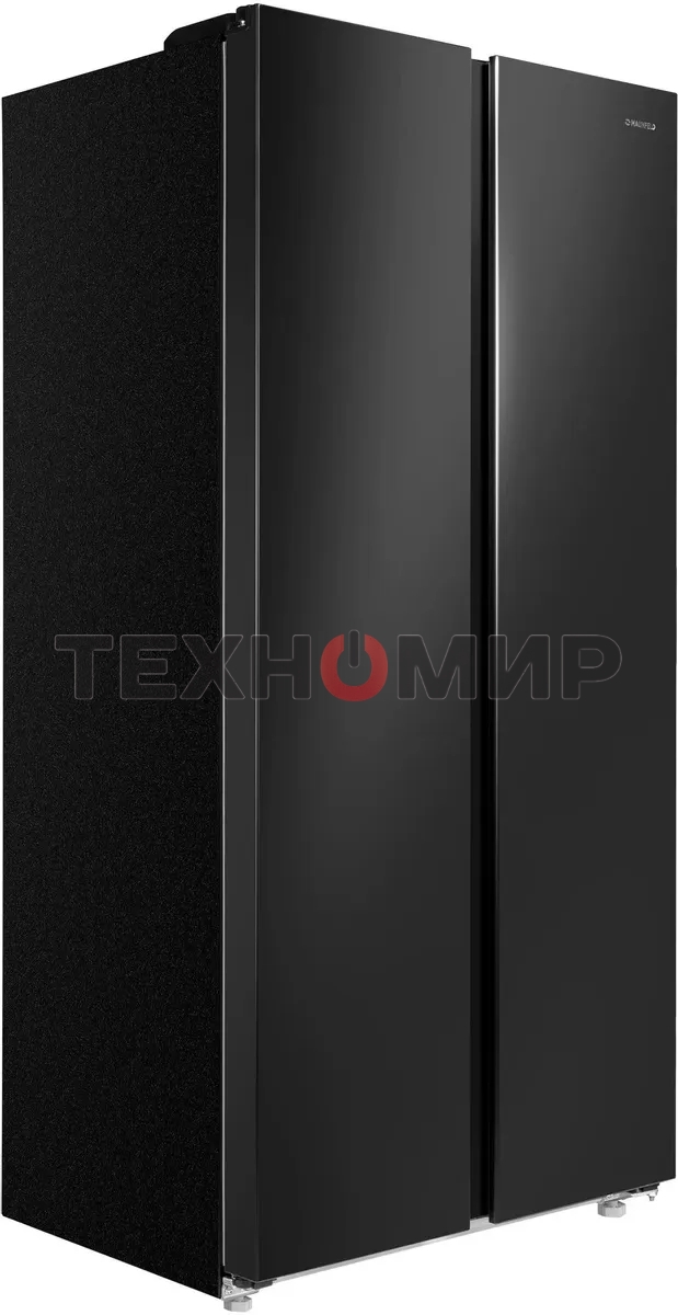 Холодильник Maunfeld MFF177NFBE черный, двухкамерный 263/170л морозилка сбоку, No Frost, Side by Side