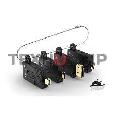 Кольцо Infobit iCable AR11 с переходниками: DP, Mini DP, Mini HDMI и USB C папа на HDMI мама, поддержка 4K30