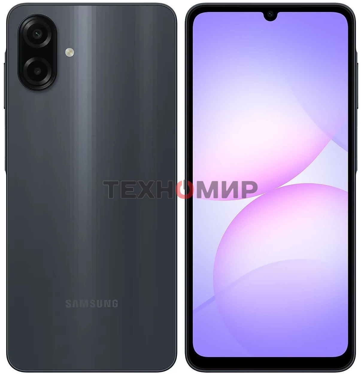 Смартфон Samsung Galaxy A07 4/64Gb, черный