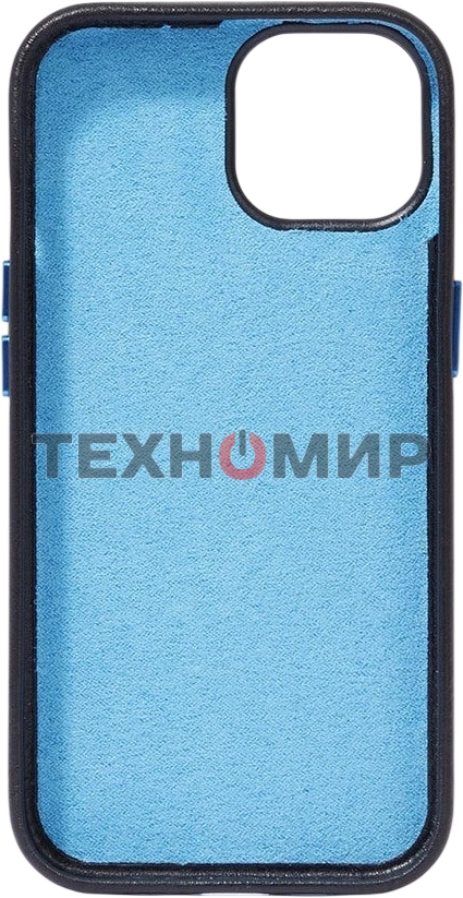 Чехол Piquadro для Apple iPhone 15 Pro Blue Square черный (AC6438B2/N)