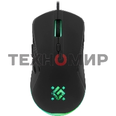 Мышь проводная Defender Arga GM-049 черный, 3600 dpi, USB, кнопки - 6