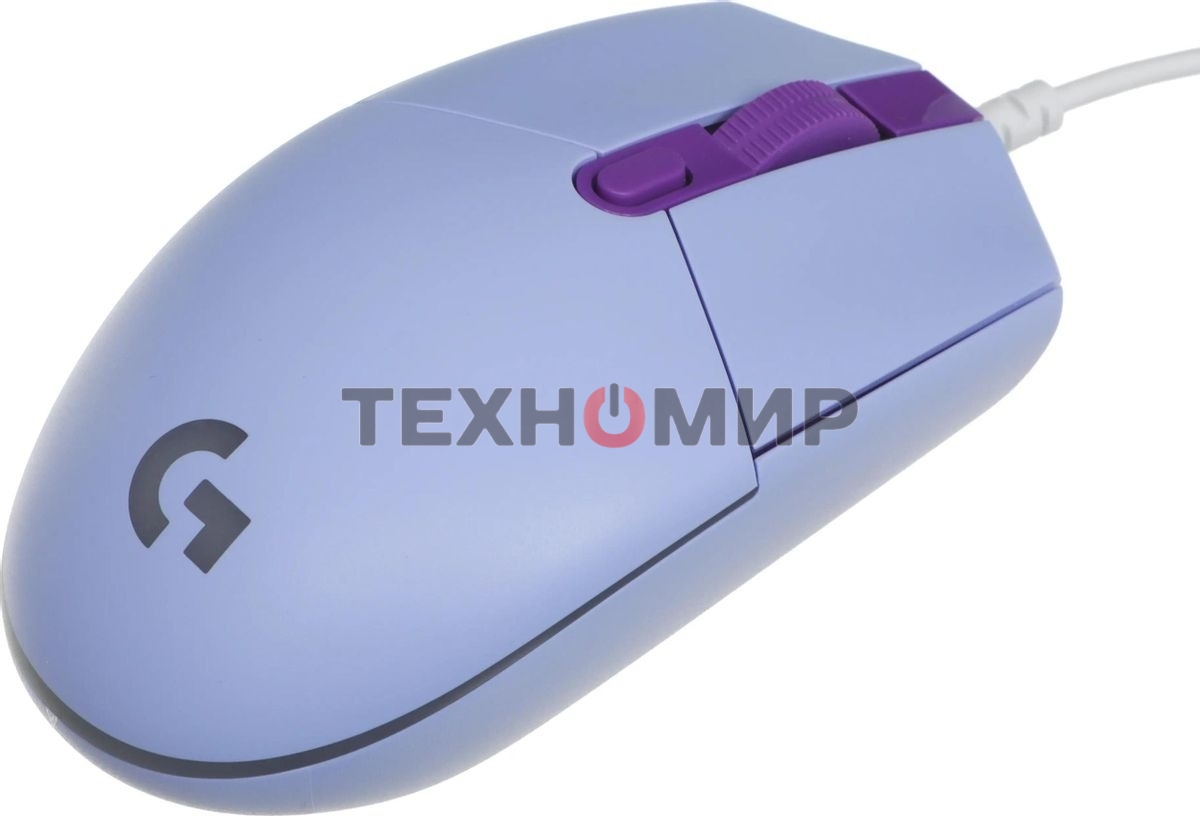 Мышь проводная Logitech G102 LIGHTSYNC фиолетовый, 8000 dpi, USB, кнопки - 6