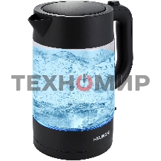 Чайник электрический Hyundai HYK-G7707 1.7л. 2200Вт графит корпус: стекло