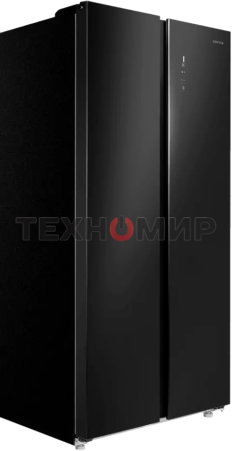 Холодильник Maunfeld MFF177NFB Slim Inverter черный двухкамерный 352/198л морозилка слева, No Frost, Side by Side