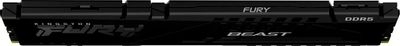 Оперативная память Kingston Fury Beast Black, DDR5, 32GB (1x32GB), 5600 MHz, CL36, с радиатором, чёрный