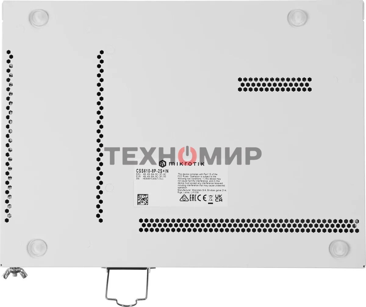 Коммутатор MikroTik CSS610-8P-2S+IN PoE-коммутатор, 8х 1G RJ45, 2х SFP+, раздача PoE 140 Вт, SwitchOS Lite