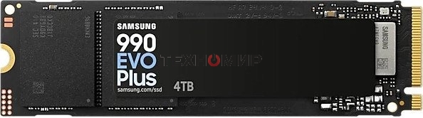 Накопитель SSD Samsung 990 EVO Plus, 4 ТБ, M.2 2280, PCIe 4.0 x4, NVMe 2.0, R/W 7250/6300