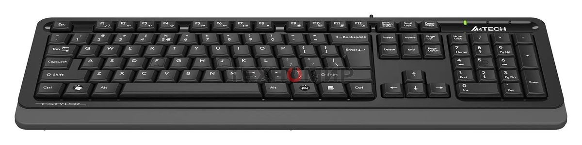 Клавиатура проводная A4Tech Fstyler FKS10, USB, черный/серый