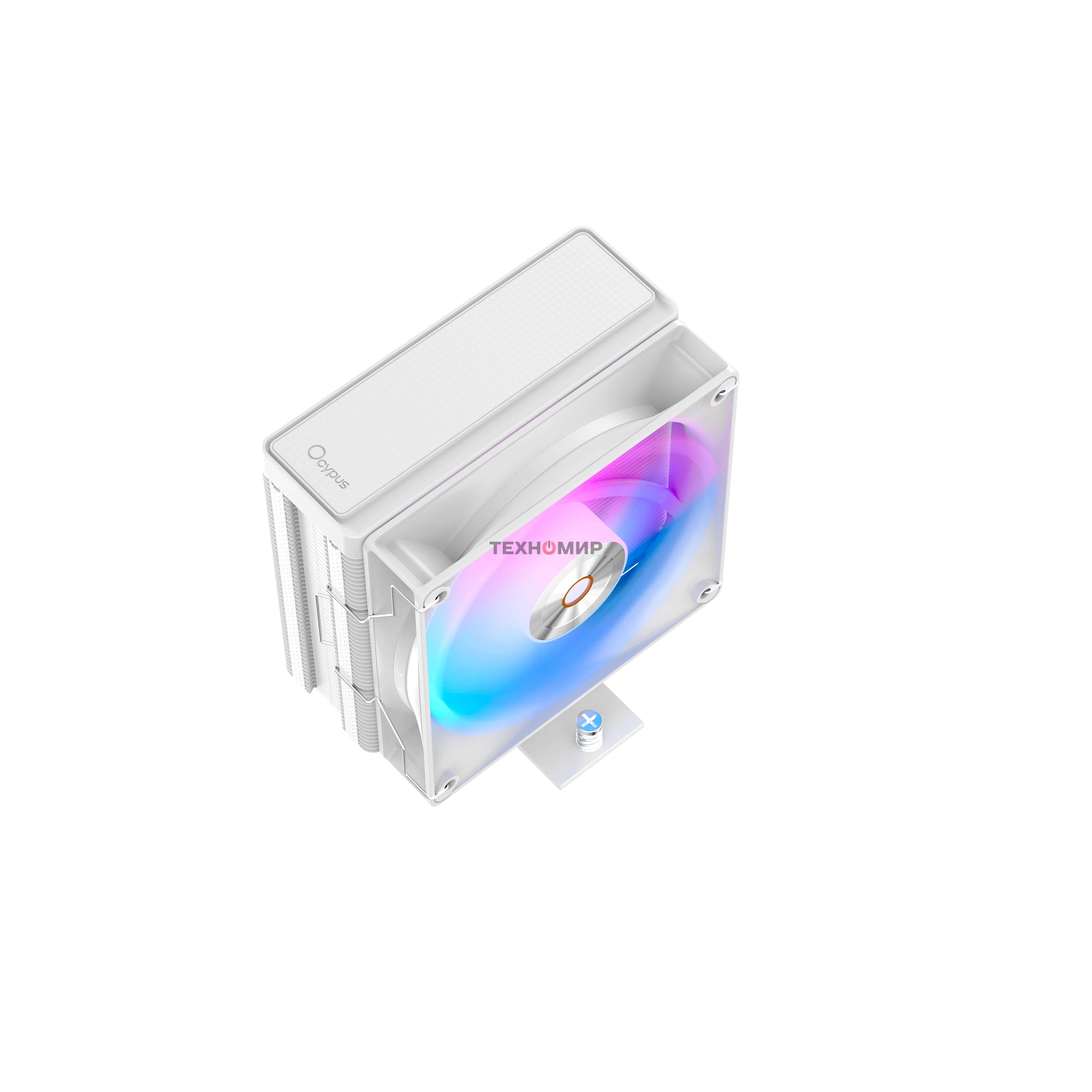 Кулер для процессора Cooler Ocypus Delta A40 WH ARGb белый 120мм алюминий+медь 2000rpm 29db 4-pin 220W 156мм