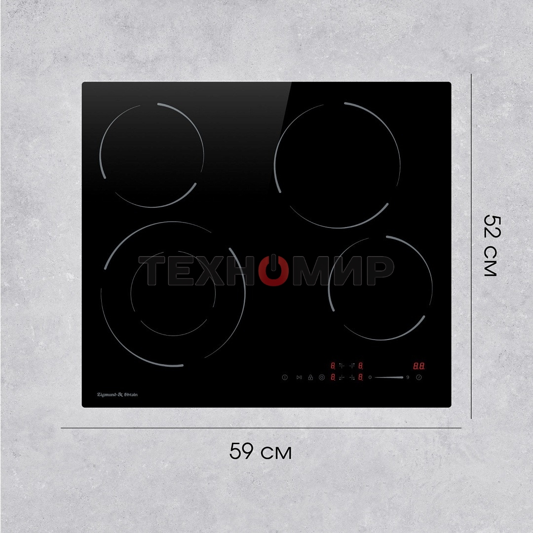 Варочная панель Zigmund & Shtain CN 50.6 B черный