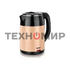 Чайник электрический BBK EK1709P черный/бежевый