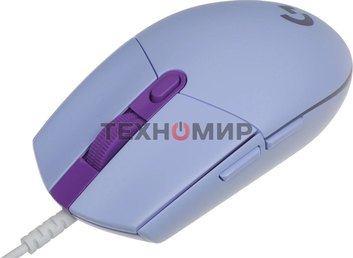 Мышь проводная Logitech G102 LIGHTSYNC фиолетовый, 8000 dpi, USB, кнопки - 6
