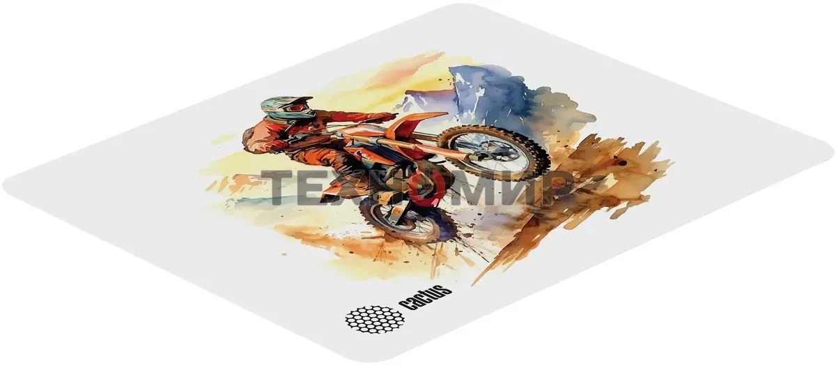Коврик для мыши Cactus Motobike 250x200x3мм (CS-MP-D12S)