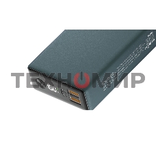 Портативный аккумулятор OLMIO QX-20, 20000mAh, 22.5W, QuickCharge3.0/PowerDelivery, LCD, темно-зеленый