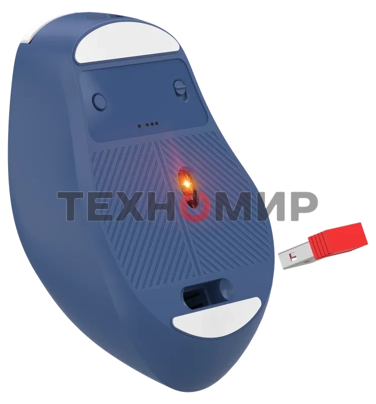 Мышь беспроводная Defender Belsa MB-249 белый/синий, 3200 dpi, радиоканал, Bluetooth, USB, кнопки - 6