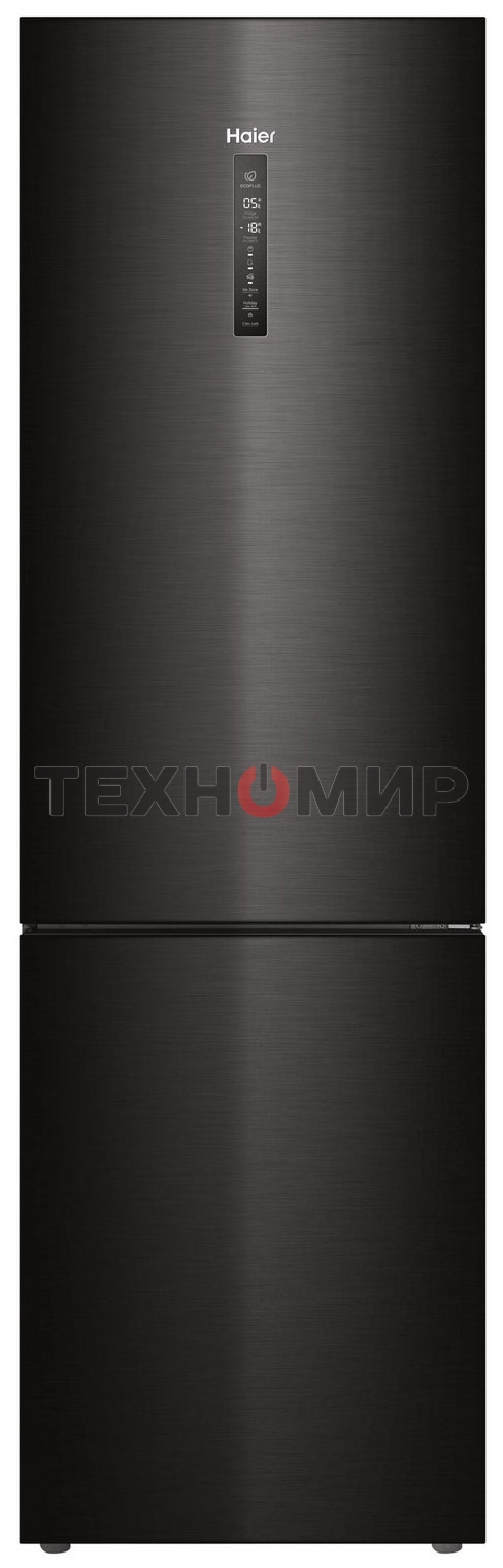 Холодильник Haier C4F740CBXGU1 черный двухкамерный 286/115л морозилка снизу, No Frost