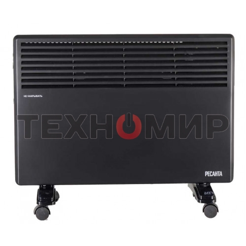 Конвектор электрический Ресанта ОК-1600Ч, черный, 1600 Вт, 20 м2, термостат 67/4/34