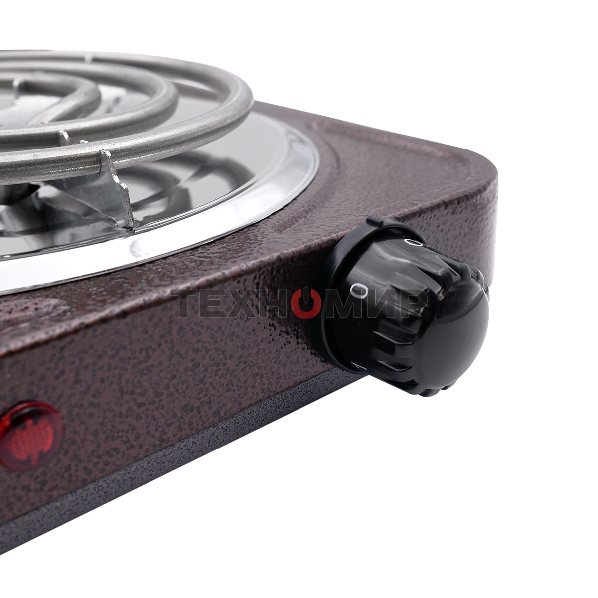 Плита настольная электрическая Centek CT-1508 Siberia коричневый, 1 кВт, ТЭН, конфорки - 1, эмаль, поворотные переключатели