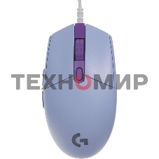 Мышь проводная Logitech G102 LIGHTSYNC фиолетовый, 8000 dpi, USB, кнопки - 6