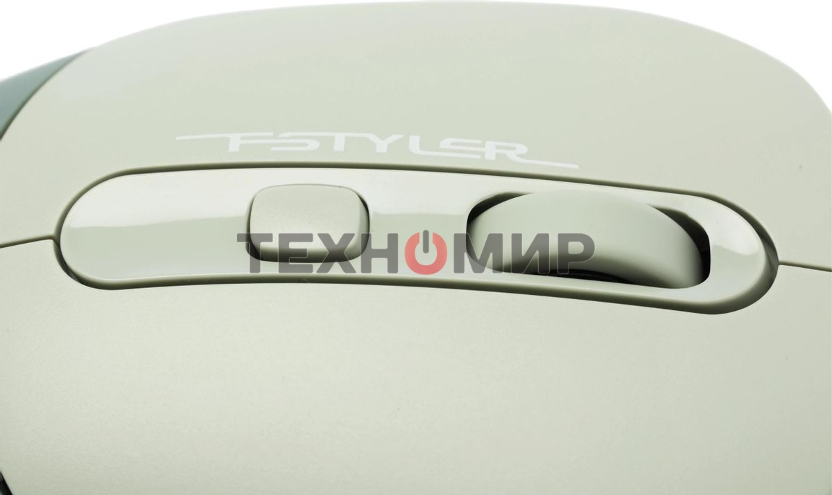 Мышь беспроводная A4Tech Fstyler FB10C зеленый, 2000 dpi, радиоканал, Bluetooth, USB, кнопки - 4